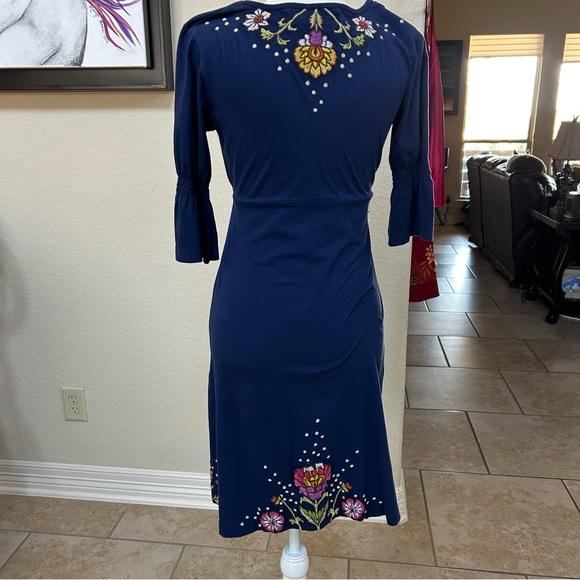 JWLA Blue embroidery dress NWT, Size S - Picture 7 of 11